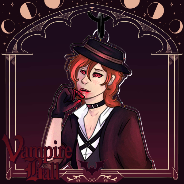 Vampire Chuuya Glitter Keychain