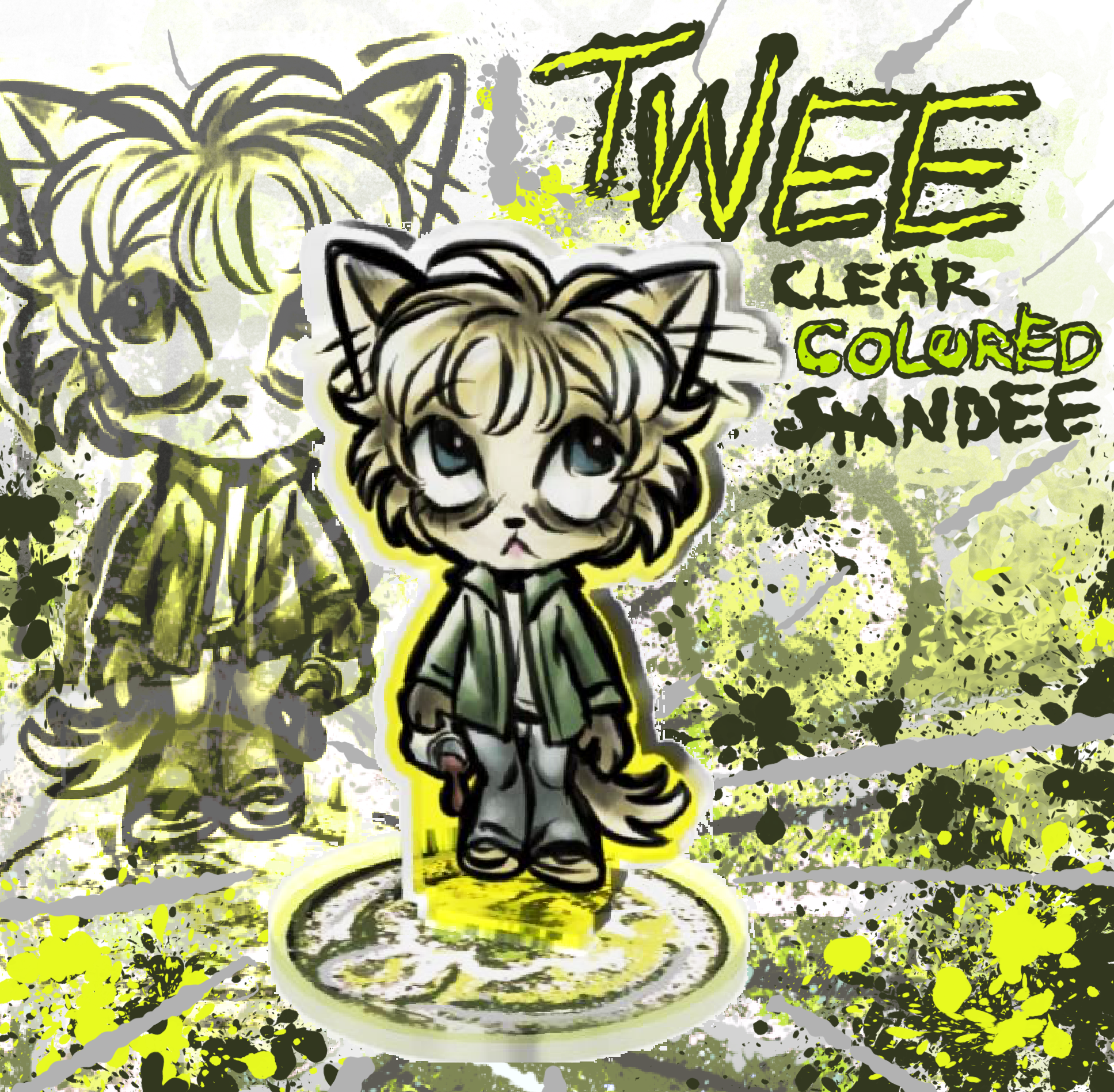 Clear colored standee TWEE