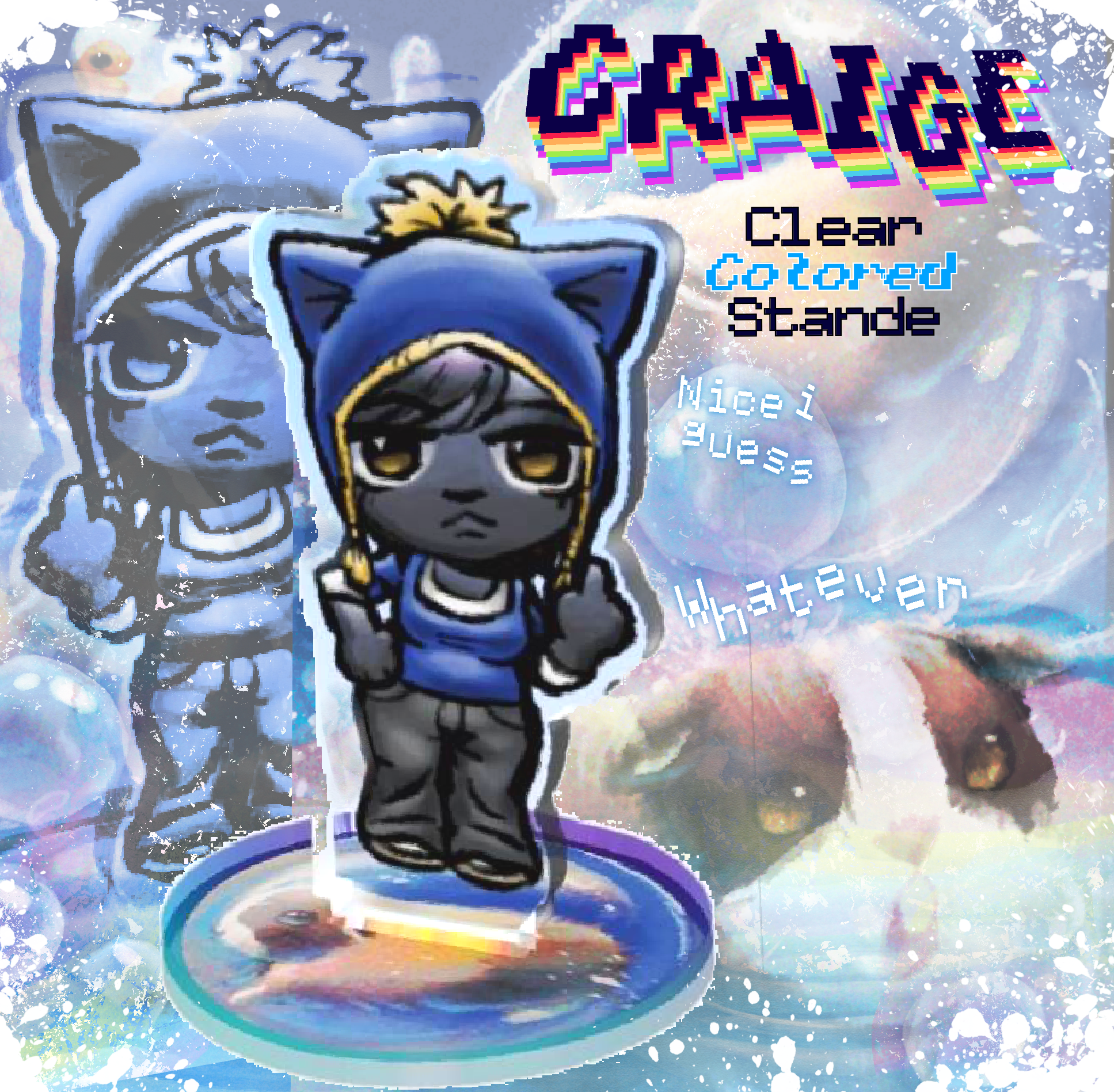 Clear colored standee CRAIGE