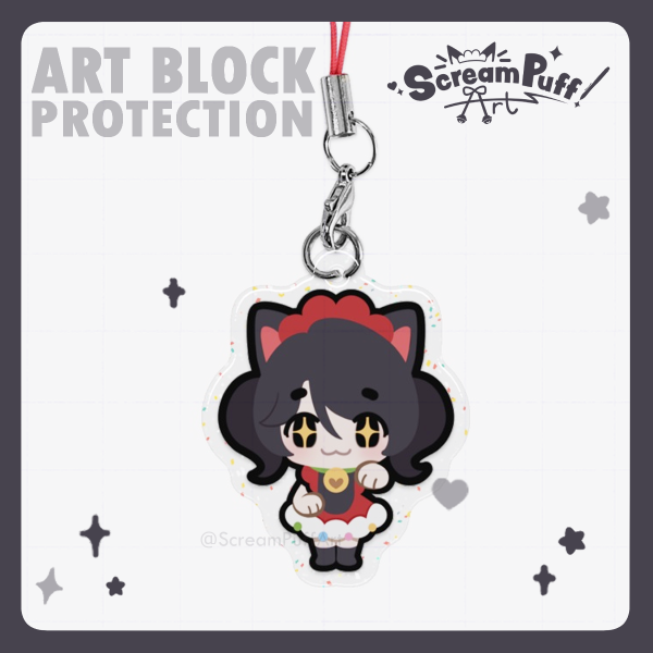 Art Block Protection Phone Charm