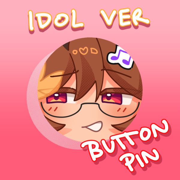 Idol Teddy Button Pin