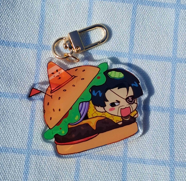 Hamburger Majima Keychain