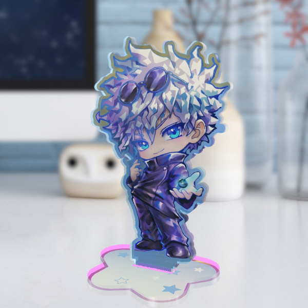 Baby Gojo Rainbow Acrylic Standee