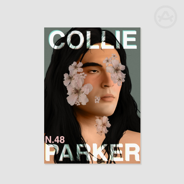 Collie Parker with flowers