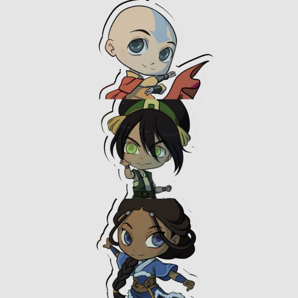 Legend of Aang 5 Keychain Set