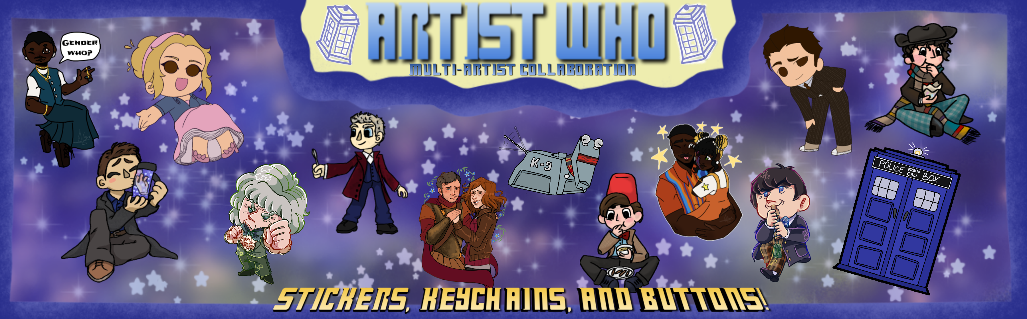 ARTIST WHO: The *Unofficial* Doctor Who x ACGGoods Collabaration