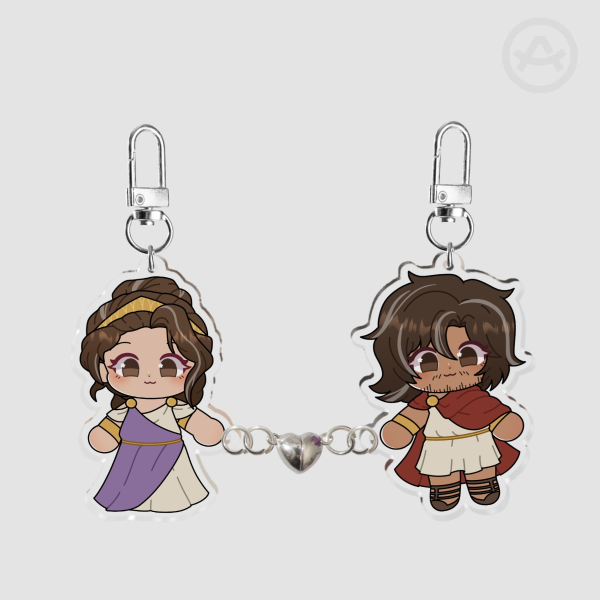 Odysseus & Penelope Magnet keychains