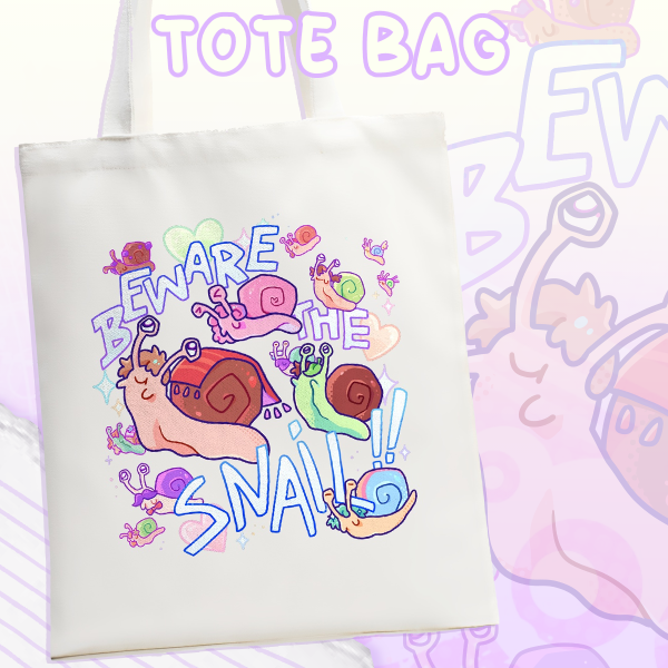 Wild Life Snails Tote Bag
