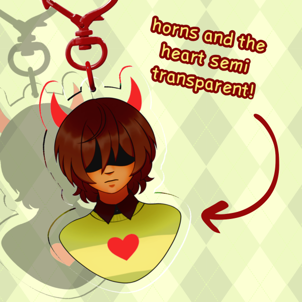 Kris Deltarune keychain