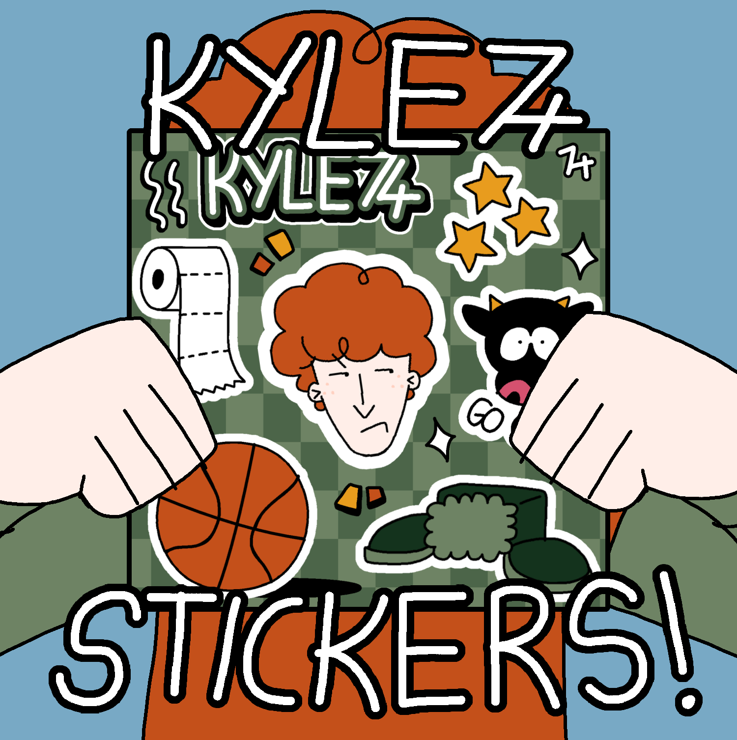 South Park74 KYLE BROFLOVSKI THEMED kiss cut STICKERS SHEET!