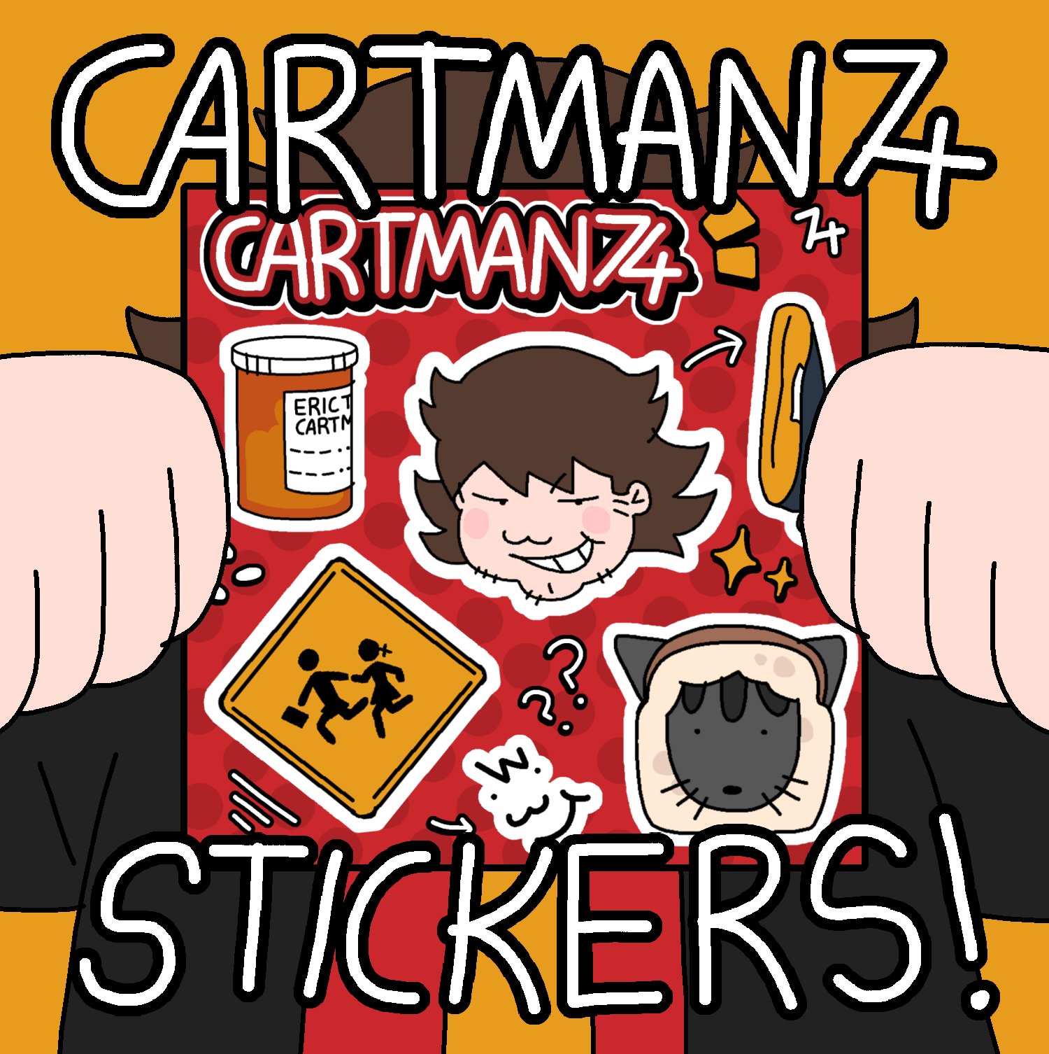 South Park74 ERIC CARTMAN THEMED kiss cut STICKERS SHEET!