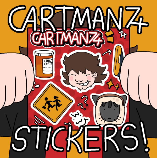South Park74 ERIC CARTMAN THEMED kiss cut STICKERS SHEET!