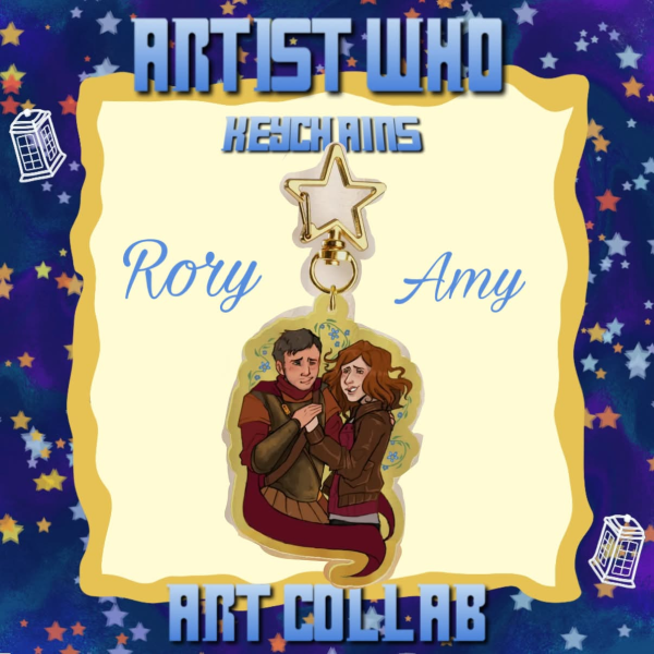 Doctor Who : Amy and Rory Keychain