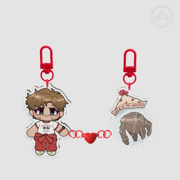 Grace & Rocky Magnetic Keychain