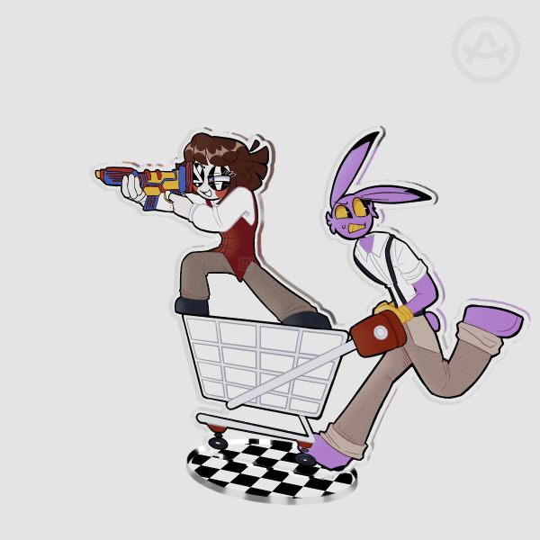 Grocery Adventure Funnybunny Acrylic Standee