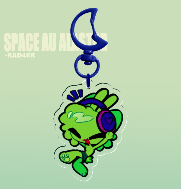 alien Alastor keychain
