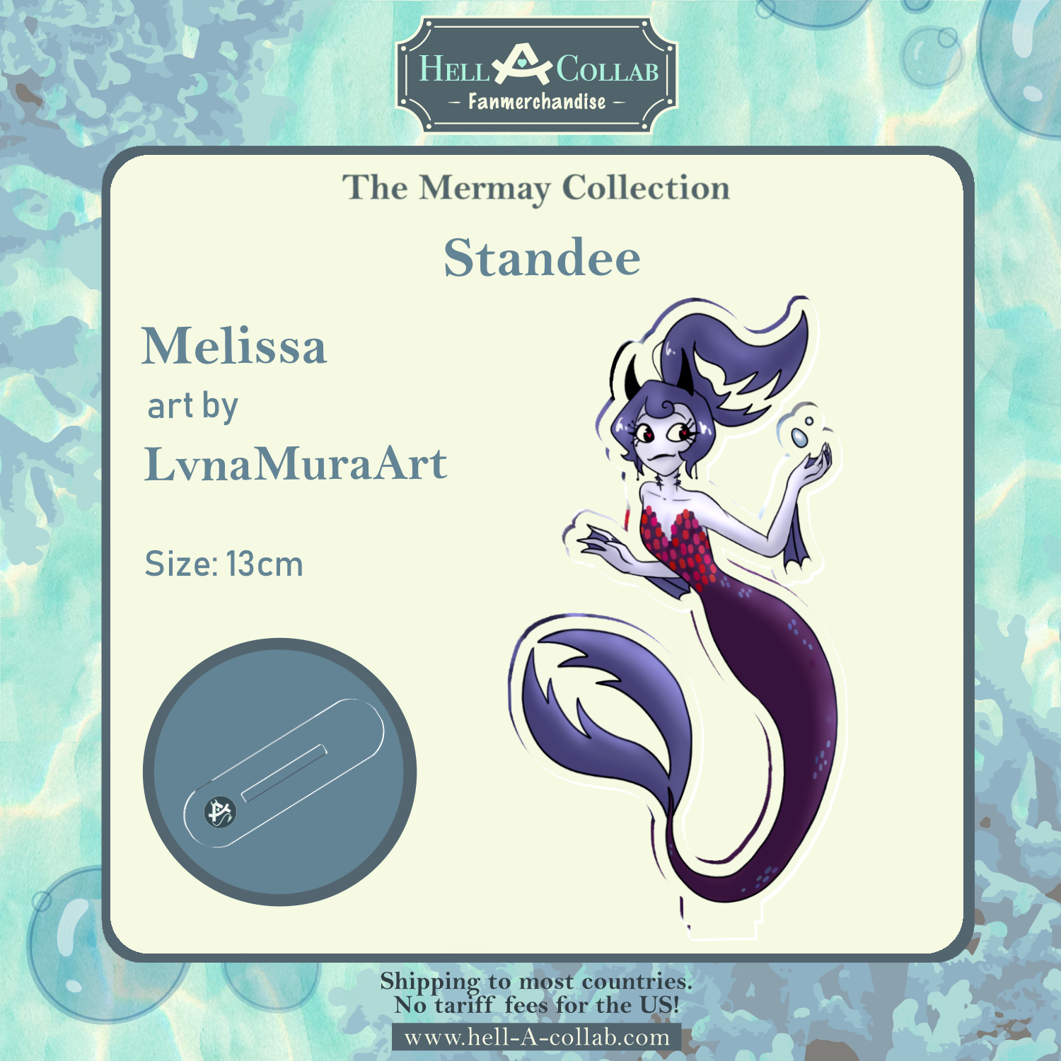 Melissa – Standee – Hellacollab Mermay Collection