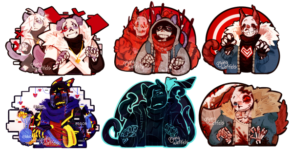 Cats and Dogs Bad Sanses Stickers - UTMV