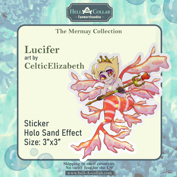 Lucifer Morningstar – Sticker – Hellacollab Mermay Collection