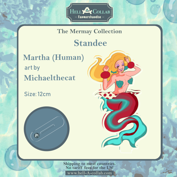 Martha - Standee - Hellacollab Mermay Collection