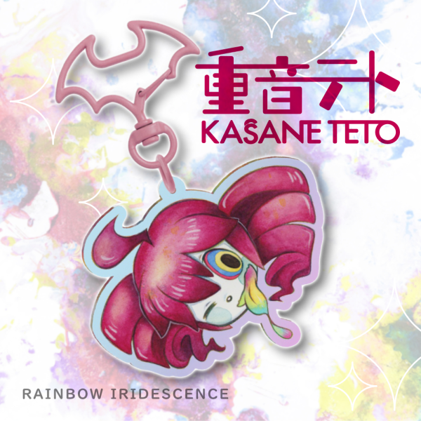 Kasane Teto  Rainbow Acrylic Keychain