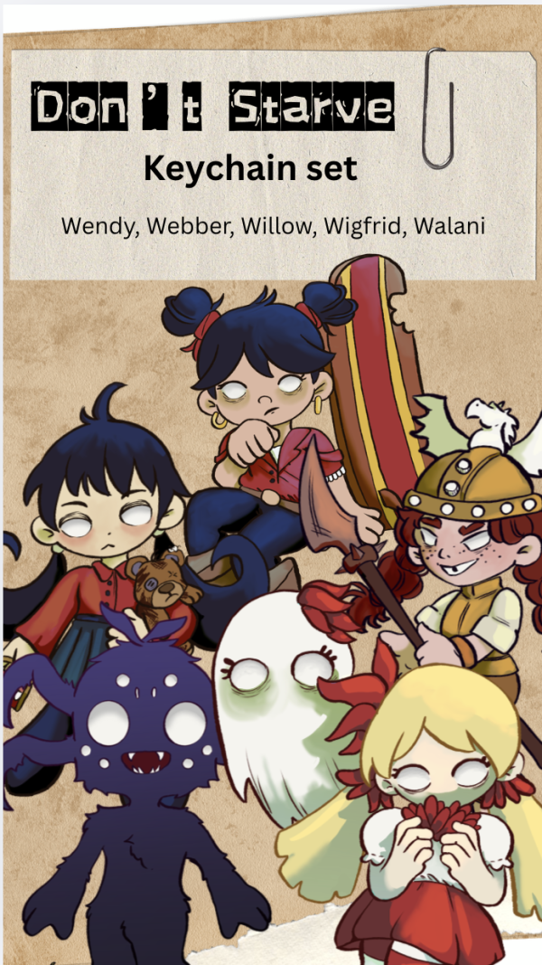 DST Player Characters Wave 1 Acrylic Keychains