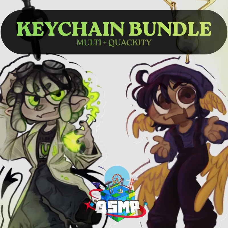 [QSMP] NAUKOSICK Bundle | Multi + Quackity Keychains by molizzka - ACGGOODS