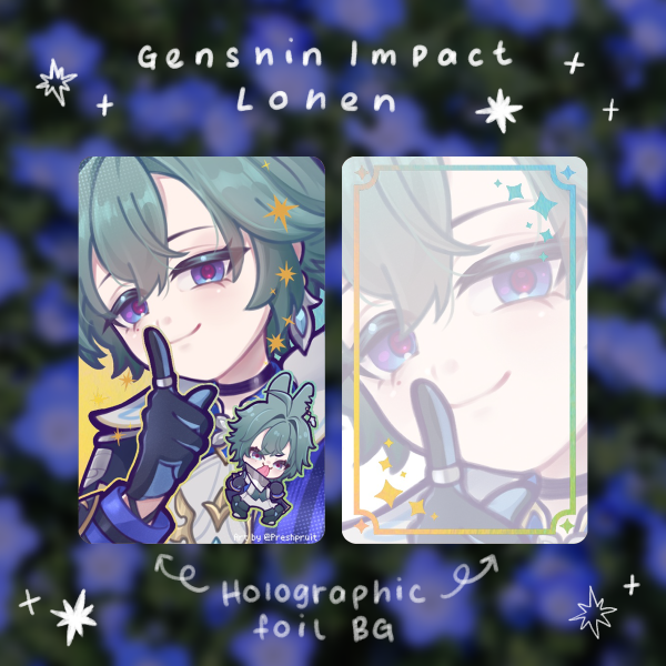 Lohen Holographic Photocards [Genshin Impact]