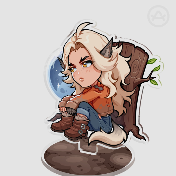 Silver the Alpha Wolf Standee