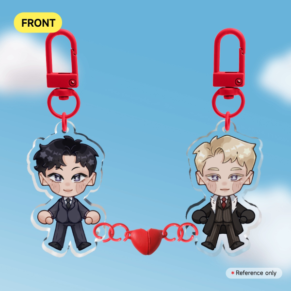 Leewon/Caesar Magnet Keychains ✦ Roses & Champagne