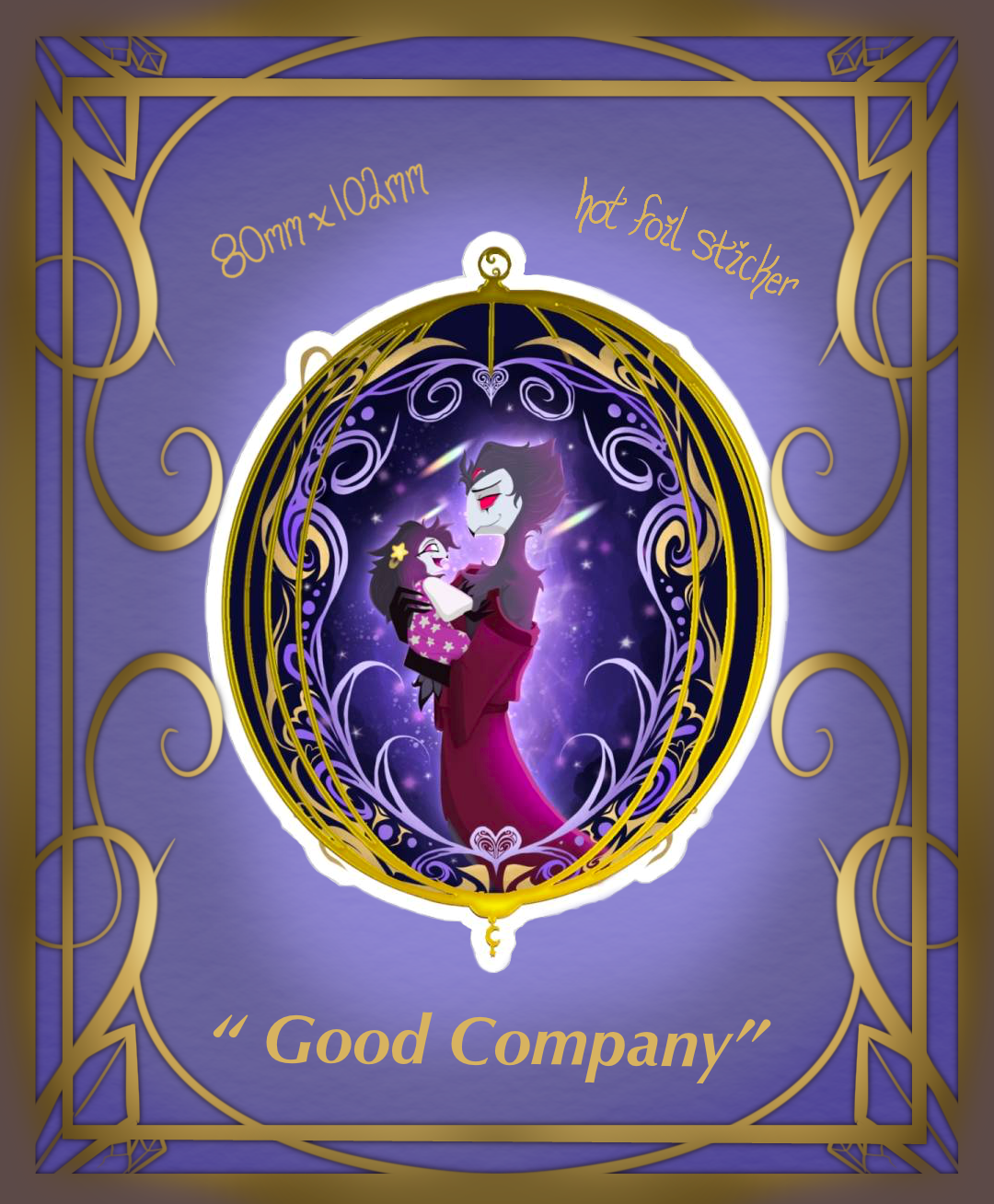 Good Company Hot Foil Stamping Die Cut Stickers