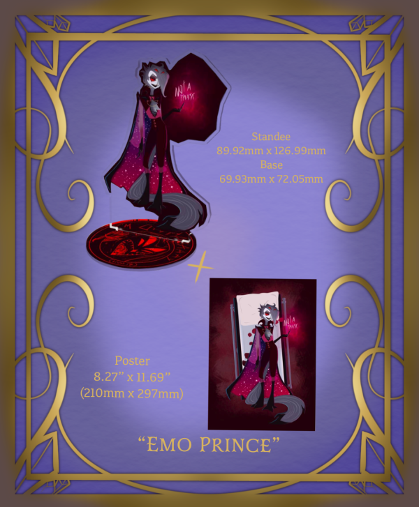 Emo Prince Stolas - standee x poster bundle 