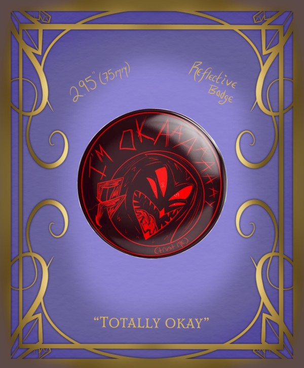 Emo Demon form Stolas -Holographic Badges