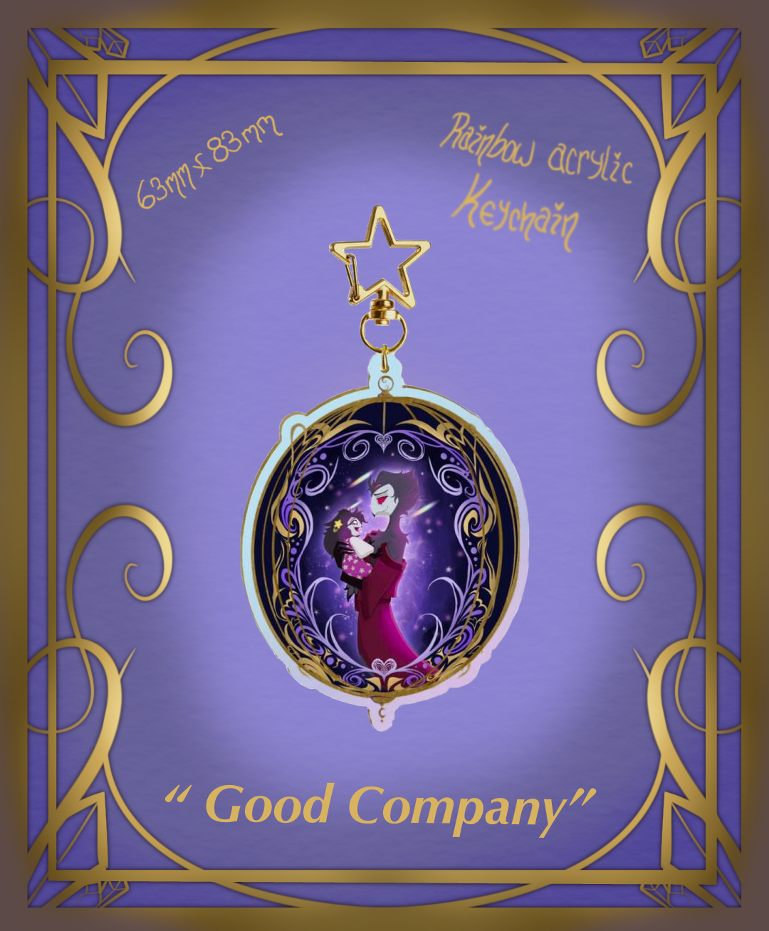 Good Company Rainbow Acrylic Keychains