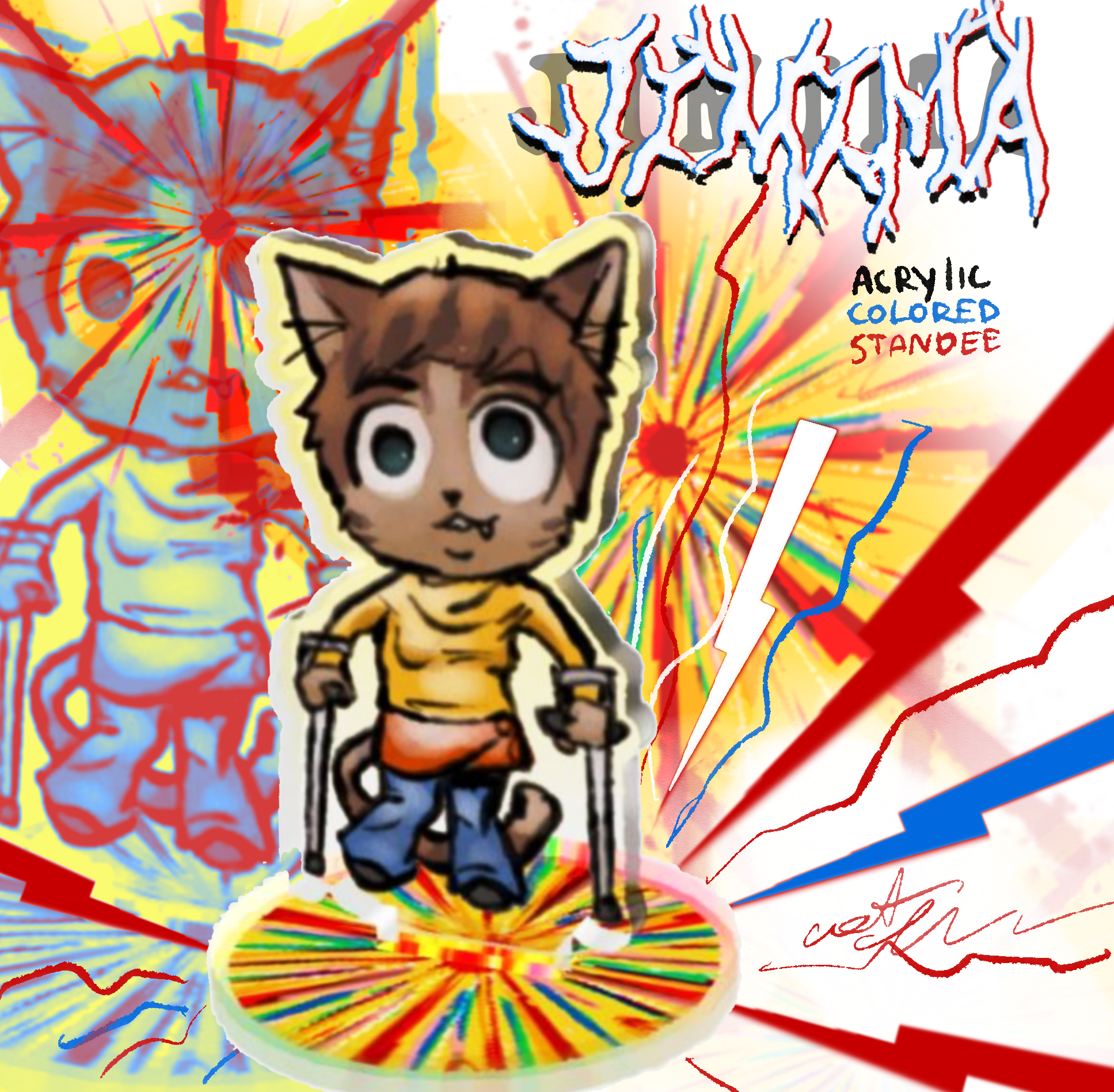 Clear colored standee JEMIMA