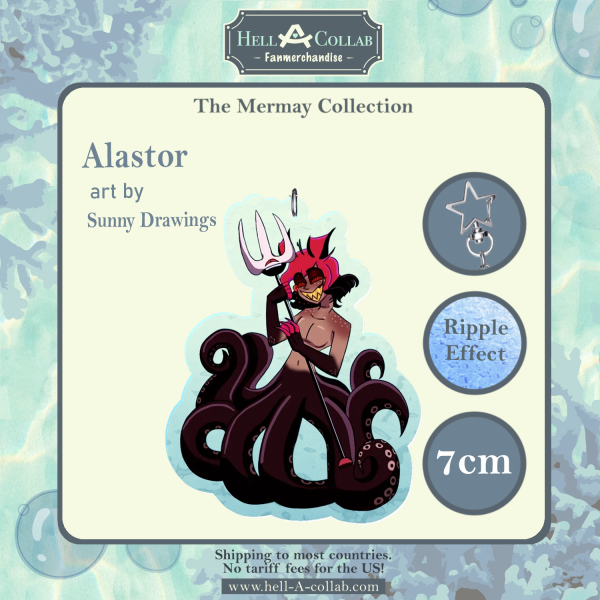 Alastor – Merchtype – Hellacollab Mermay Collection  Keychains