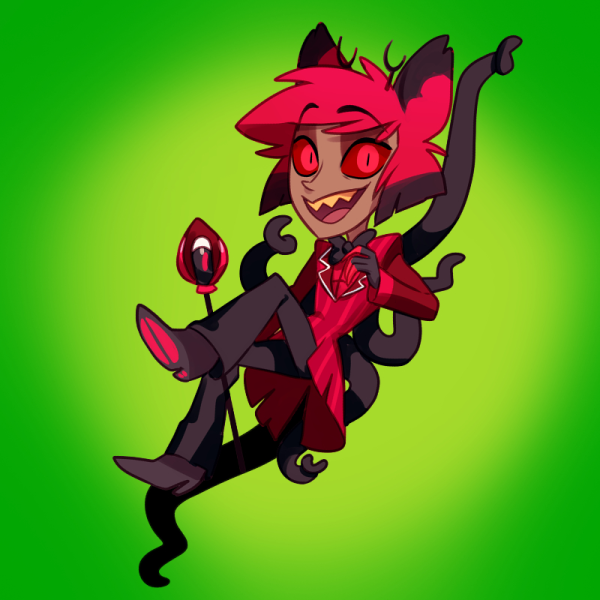 Alastor Clear Acrylic Keychain