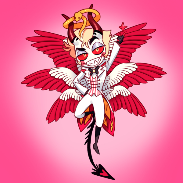 King Lucifer Clear Acrylic Keychain
