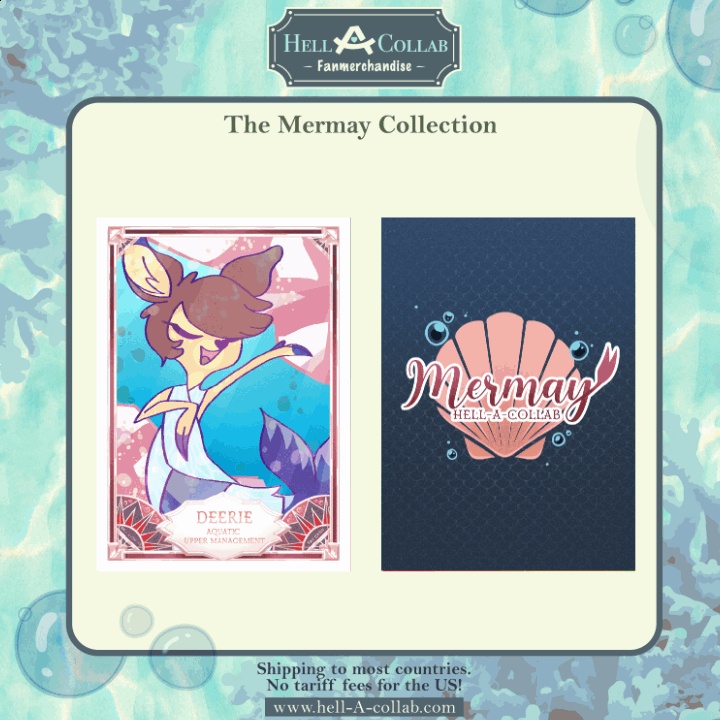 Deerie – Fan Card – Hellacollab Mermay Collection