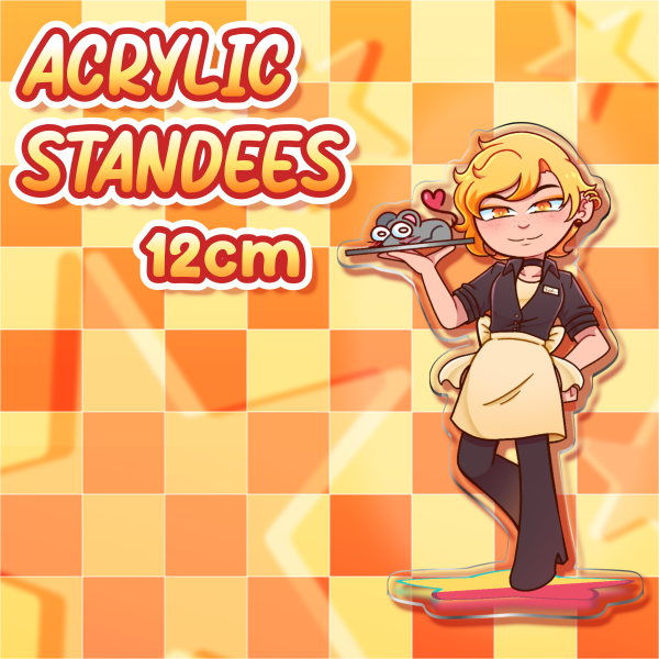 Cheese & Timmy Clear Acrylic Standees