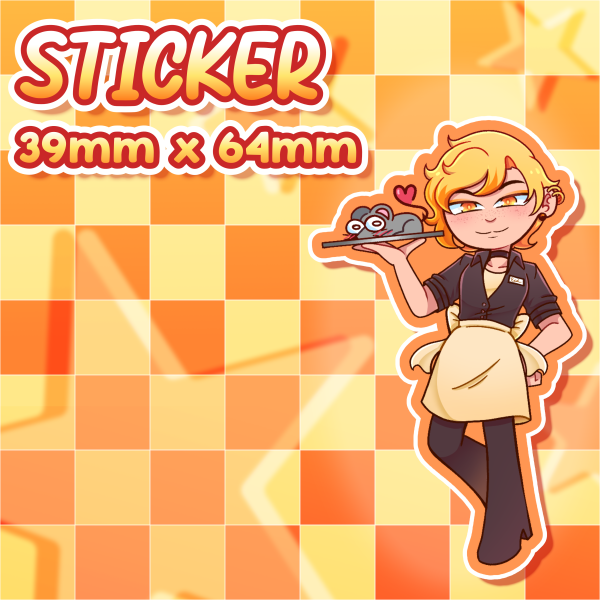 Cheese & Timmy Die Cut Stickers
