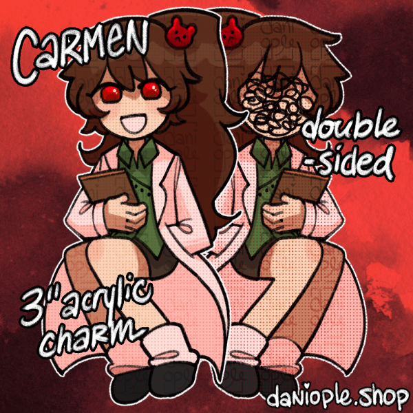 Lobotomy Corporation - Carmen Acrylic Keychain