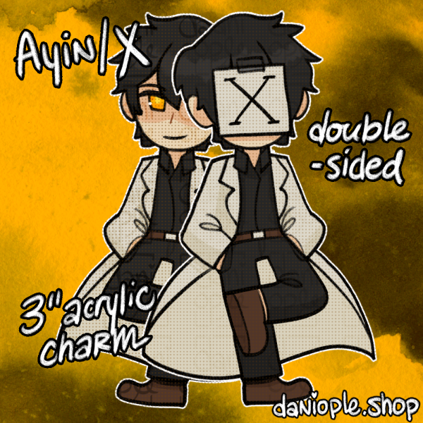 Lobotomy Corporation - Ayin/X Acrylic Keychain