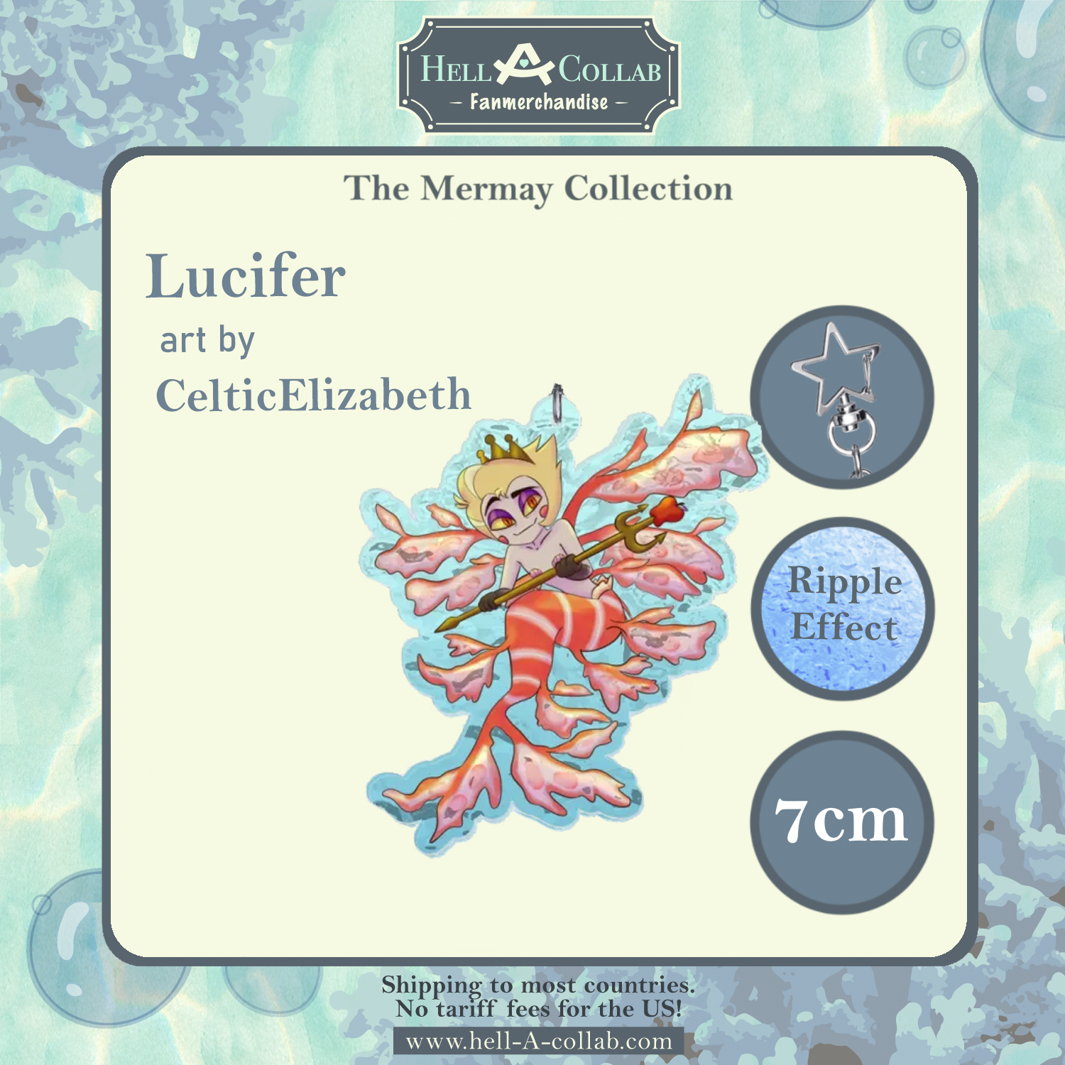 Lucifer Morningstar – Keychain – Hellacollab Mermay Collection