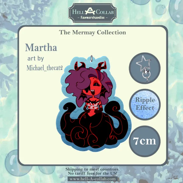 Demon Martha – keychain – Hellacollab Mermay Collection
