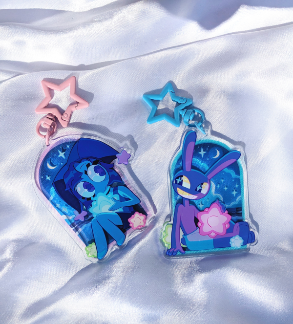 Beach Stargazers Acrylic Keychain Set