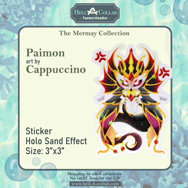 Paimon - 3inch Sticker - Hellacollab Mermay Collection