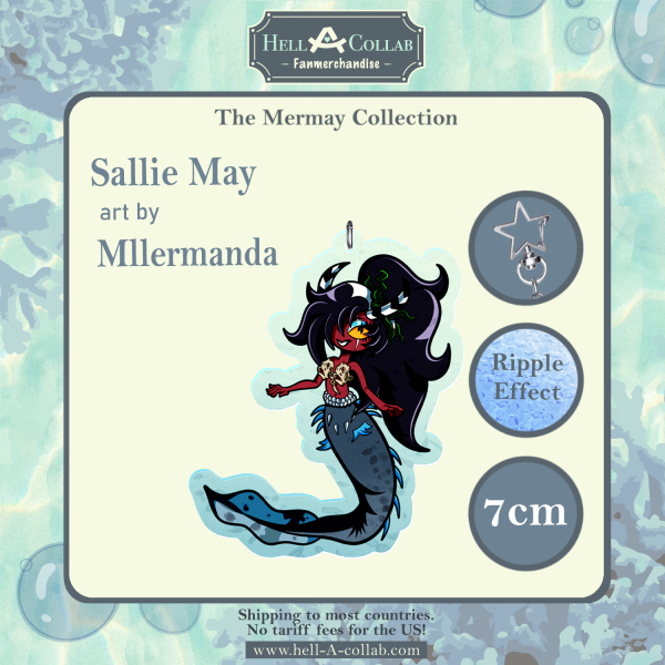 Sallie May-Ripple Acrylic Keychains-Hellacollab Mermay Collection