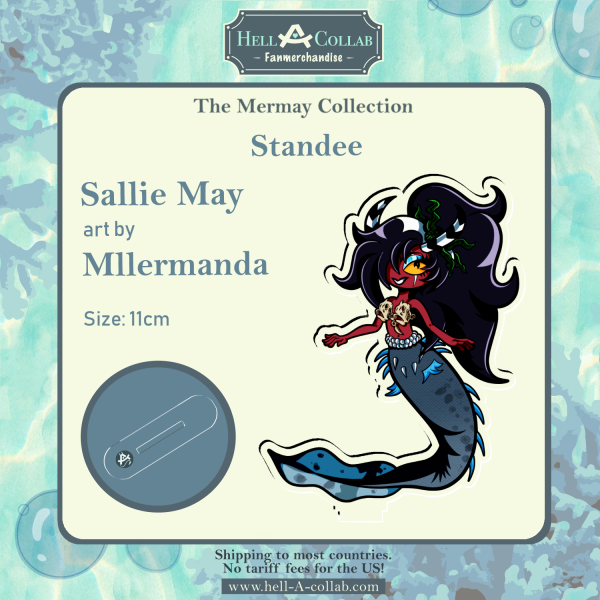 Sallie May – Clear Acrylic Standees – Hellacollab Mermay Collection