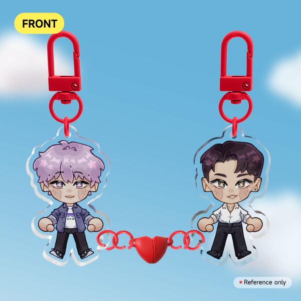 Jooha/Dooshik Magnet Keychains ✦ Pearl Boy